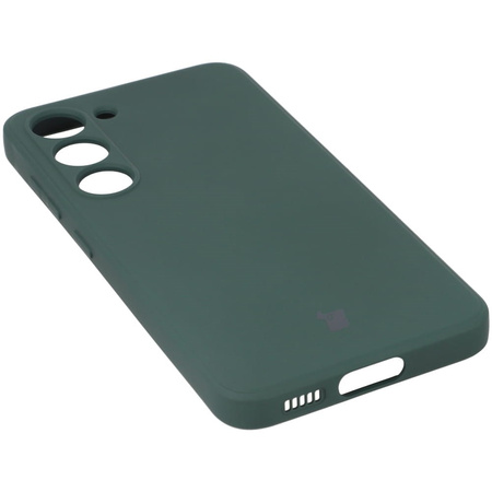 Etui Bizon Case Silicone Sq do Galaxy S23, ciemnozielone
