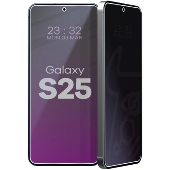 Prywatyzujące szkło hybrydowe Bizon Glass Mule Shadow do Galaxy S25, matowe