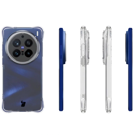 Elastyczne etui Bizon Case Salpa do Vivo X200 Pro, przezroczyste