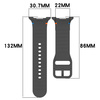 Silikonowy pasek Bizon Strap Watch Silicone G do Galaxy Watch 8 40 mm / 44 mm / 8 Classic 46 mm, szary