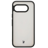 Etui Bizon Case Angelo do Google Pixel 9a, półprzezroczyste z czarną ramką