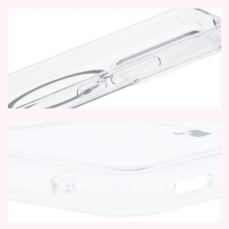 Etui z pierścieniem magnetycznym Bizon Case CrystalO do Xiaomi 14T, przezroczyste
