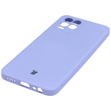 Etui Bizon Case Silicone do Realme 8 / 8 Pro, jasnofioletowe