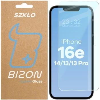 Szkło hartowane Bizon Glass Clear 2 do iPhone 16e / 14 / 13 / 13 Pro