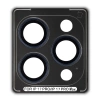 Szkło na aparat z aplikatorem Bizon Glass Snap Lens do iPhone 17 Pro / 17 Pro Max, 1 zestaw, granatowa ramka