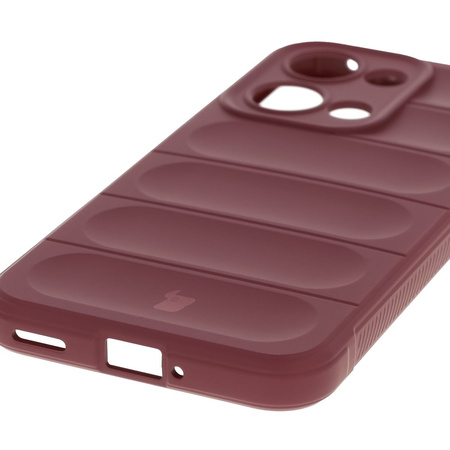 Pancerne etui Bizon Case Tur do Oppo Reno13, burgundowe