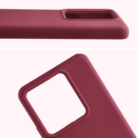 Silikonowe etui Bizon Soft Case do Realme GT 7 / 7T, ciemnofioletowe