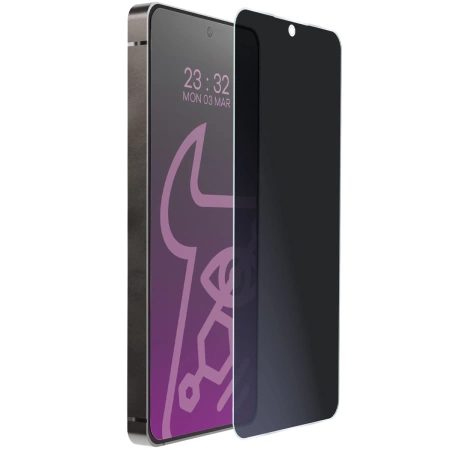 Prywatyzujące szkło hybrydowe Bizon Glass Mule Shadow do Galaxy S25 FE, matowe