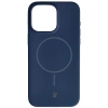 Silikonowe etui z pierścieniem magnetycznym Bizon Soft Case Magnetic do iPhone 15 Pro Max, granatowe