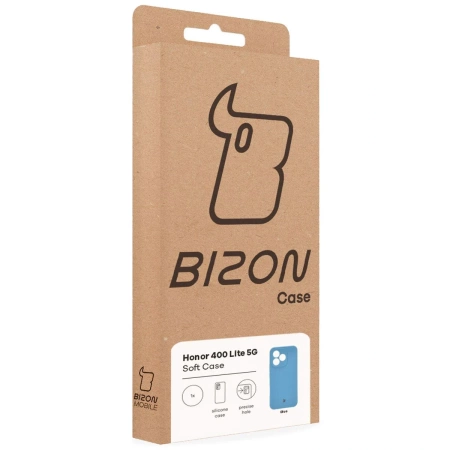 Silikonowe etui Bizon Soft Case do Honor 400 Lite, niebieskie