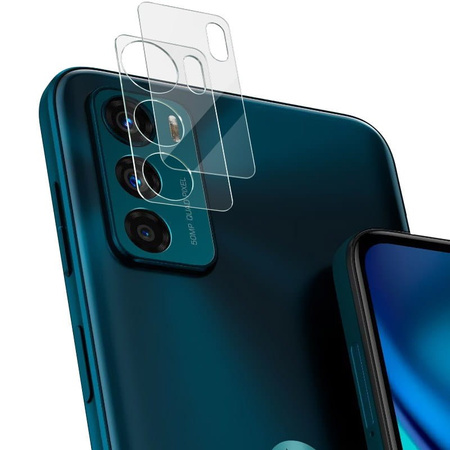 Szkło na aparat Bizon Glass Lens dla Motorola Moto G42, 2 sztuki