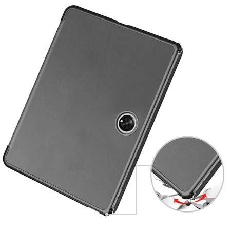 Etui Bizon Case Tab Croc do Oppo Pad 2 / OnePlus Pad, szare