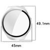 Etui ze szkłem do zegarka Bizon Case+Glass Watch do Huawei Watch 5 42 mm, satynowe srebrne