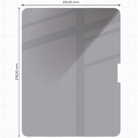 Prywatyzujące szkło hartowane Bizon Glass Tab Clear Shadow Duo do iPad Pro 13 2024, 2 sztuki