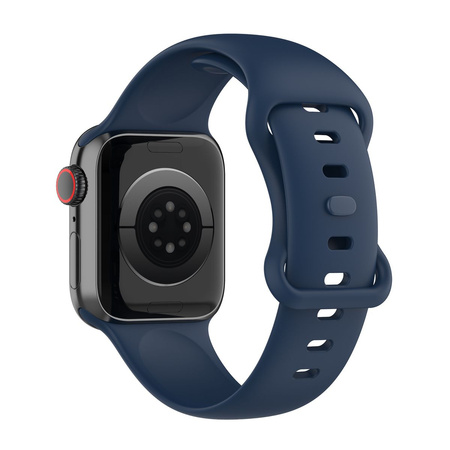 Pasek Bizon Strap Watch Silicone S do Apple Watch 44/45/46/49 mm, granatowy