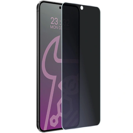 Prywatyzujące szkło hybrydowe Bizon Glass Mule Shadow do Galaxy S24, matowe