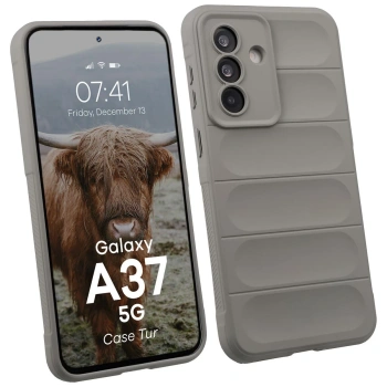 Pancerne etui Bizon Case Tur do Galaxy A37 5G, jasnoszare