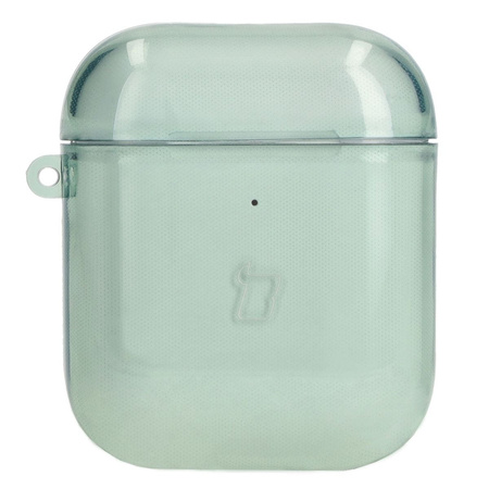 Etui Bizon Case Headphone Clear do Airpods 1/2, przezroczysto-zielone