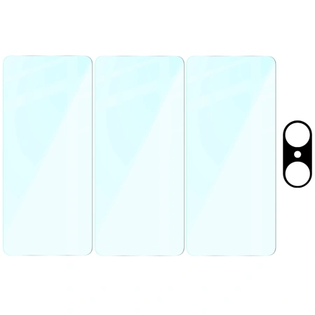 3x Szkło hartowane + szybka na aparat Bizon Glass Clear Pack do OnePlus Nord CE5 5G