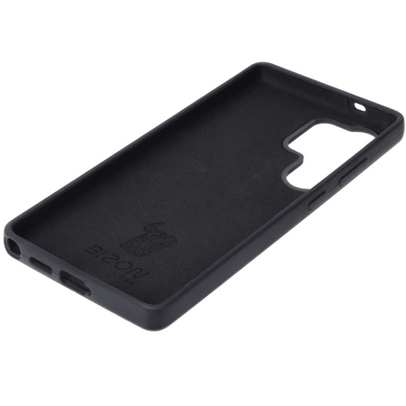 Silikonowe etui Bizon Soft Case do Galaxy S25 Ultra, czarne