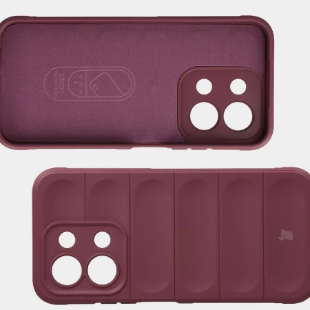 Pancerne etui Bizon Case Tur do Xiaomi Redmi 15C 4G / 5G / POCO C85 4G, burgundowe