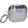 Elastyczne etui z karabińczykiem Bizon Case Headphone Clear do Galaxy Buds 3/3 Pro/3 FE przeźroczysto-brokatowe