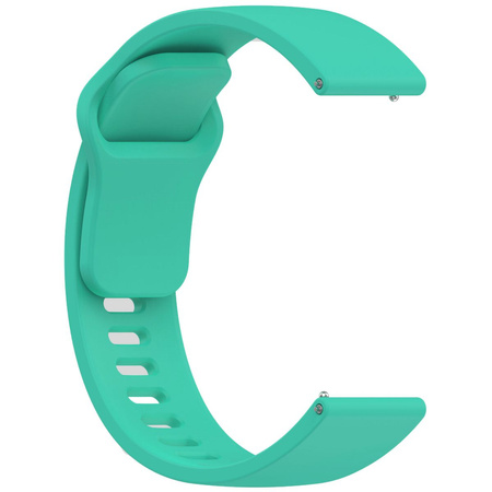 Pasek silikonowy do smartwatcha, Bizon Strap Watch Silicone Pro H, Quick Release 22 mm, miętowy