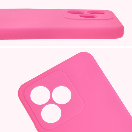 Silikonowe etui Bizon Soft Case do Realme Note 50 / Realme C53 / C51, neonowo-różowe