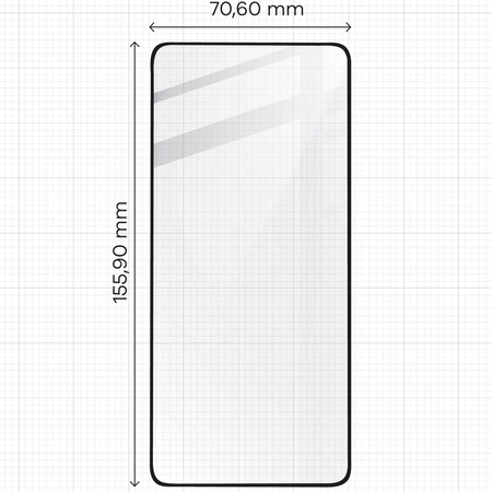 Szkło hartowane Bizon Glass Edge 2 do Xiaomi 14T Pro, czarna ramka