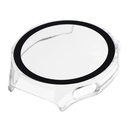 Etui ze szkłem do zegarka Bizon Case+Glass Watch do Huawei Watch GT6 Pro 46 mm, przeźroczyste