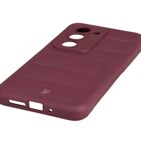 Pancerne etui Bizon Case Tur do Xiaomi Redmi 15 4G / 5G, burgundowe