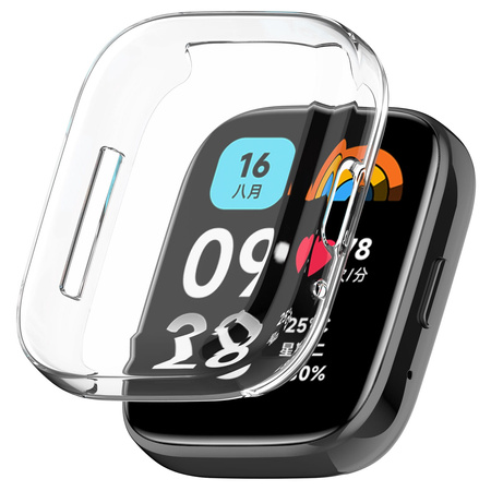 Etui Bizon Case Watch Felipe do Xiaomi Redmi Watch 3 Active, przezroczyste