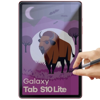Prywatyzujące szkło hybrydowe Bizon Glass Tab Mule Shadow do Galaxy Tab S10 Lite, matowe