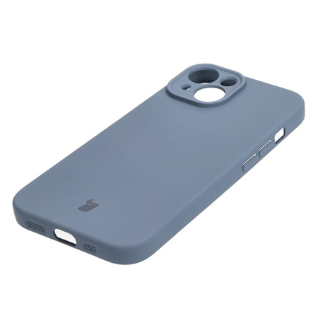 Etui Bizon Case Silicone do iPhone 15, szare