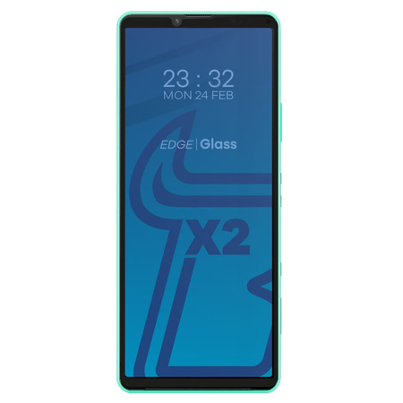 Szkło hartowane Bizon Glass Edge - 2 sztuki + ochrona na obiektyw, Sony Xperia 10 IV