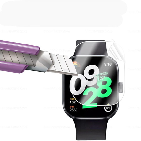Folia hydrożelowa na ekran Bizon Glass Watch Hydrogel Duo do Redmi Watch 4, 2 sztuki