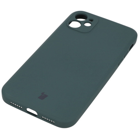 Etui Bizon Case Silicone do Apple iPhone 11, ciemnozielone