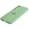 Etui Bizon Case Silicone Ring Sq do Galaxy S23 FE, jasnozielone