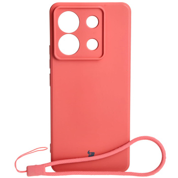 Etui Bizon Case Silicone Sq do Xiaomi Poco X6 / Xiaomi Redmi Note 13 Pro 5G, brudny róż