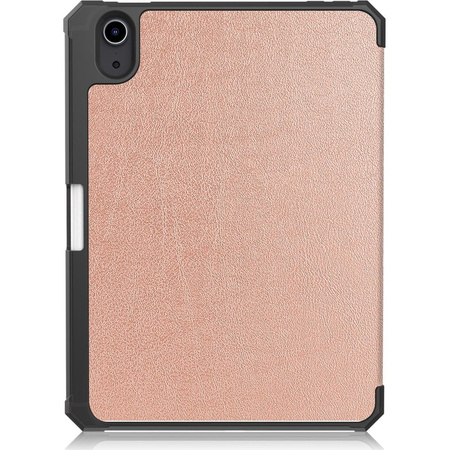 Etui Bizon Case Tab Lizard do Apple iPad Mini (A17 Pro) 2024 / iPad Mini 6 2021, różowozłote