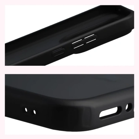 Etui Bizon Case Angelo do Realme GT 8 Pro, przydymione z czarną ramką