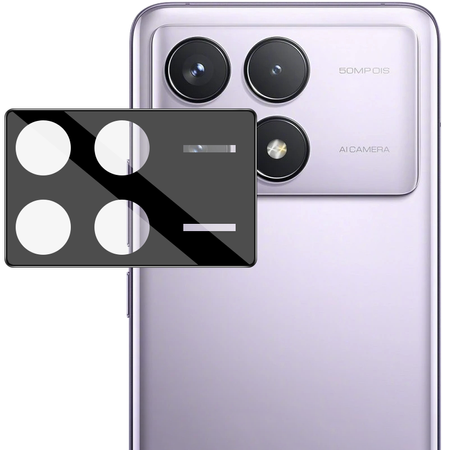 Szkło na aparat Bizon Glass Silk Lens do Xiaomi Poco X6 Pro / Poco F6 Pro, 2 sztuki
