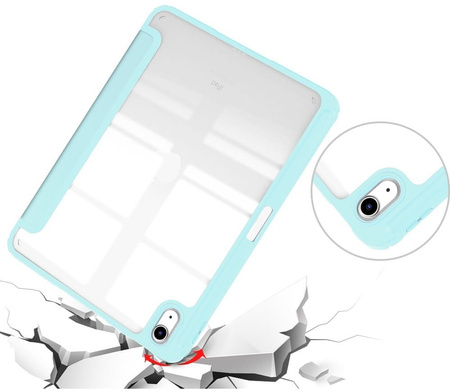 Etui Bizon Case Tab Clear Matt do  iPad 11 / 10 gen. 2025 / 2022, błękitne