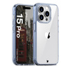 Etui Bizon Case Halo do iPhone 15 Pro, przezroczysto-niebieskie