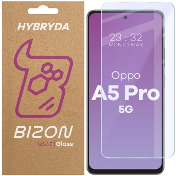 Elastyczne szkło hybrydowe Bizon Glass Mule do Oppo A5 Pro 5G