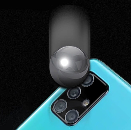 Szkło na aparat Bizon Glass Silk Lens dla Galaxy A71, 2 sztuki