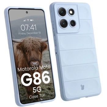Pancerne etui Bizon Case Tur do Motorola Moto G86 5G, jasnoniebieskie