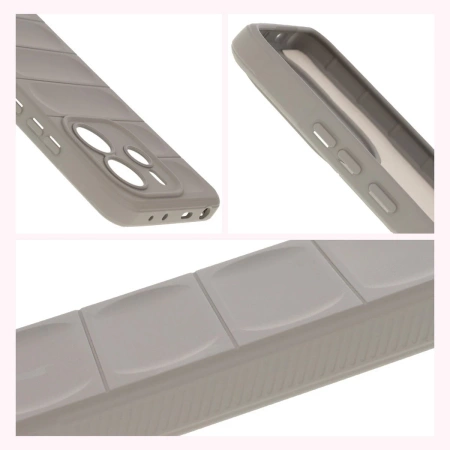 Pancerne etui Bizon Case Tur do Xiaomi Redmi Note 14 4G, jasnoszare