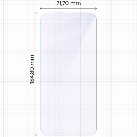 Elastyczne szkło hybrydowe Bizon Glass Mule do iPhone 16 Plus