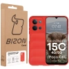 Pancerne etui Bizon Case Tur do Xiaomi Redmi 15C 4G / 5G / POCO C85 4G, czerwone